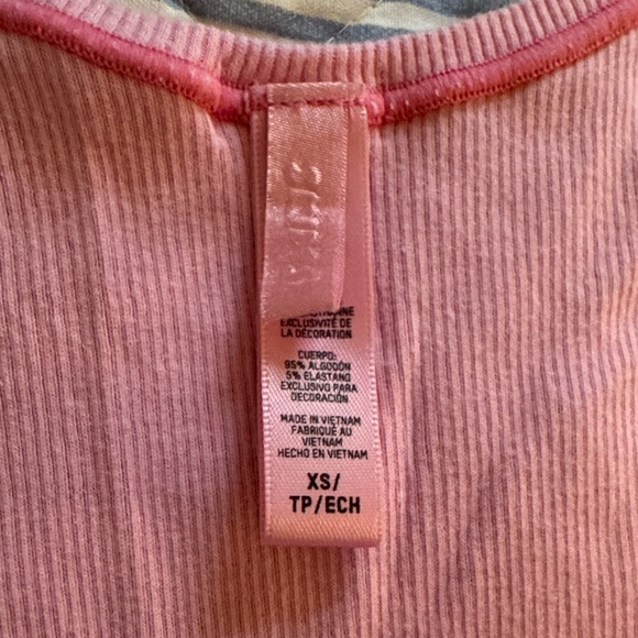 Skims Pink Ribbed Tank Top - Picture 2 of 3